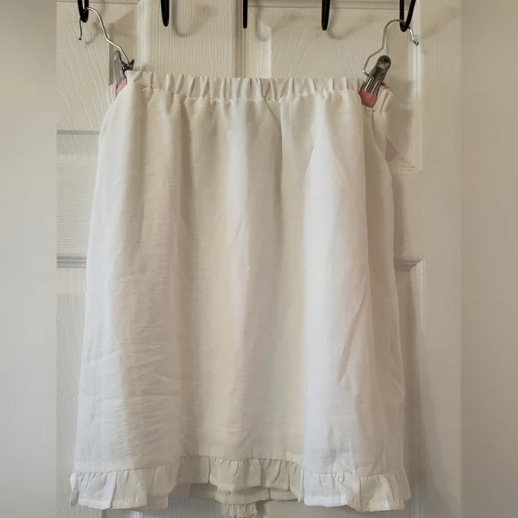 Cream Ruffle Skirt - Picture 3 of 4
